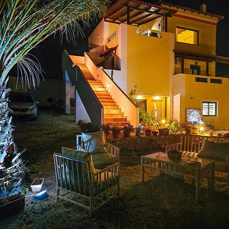 Villa Aitheras With Sea Views And Garden Sternai Bagian luar foto