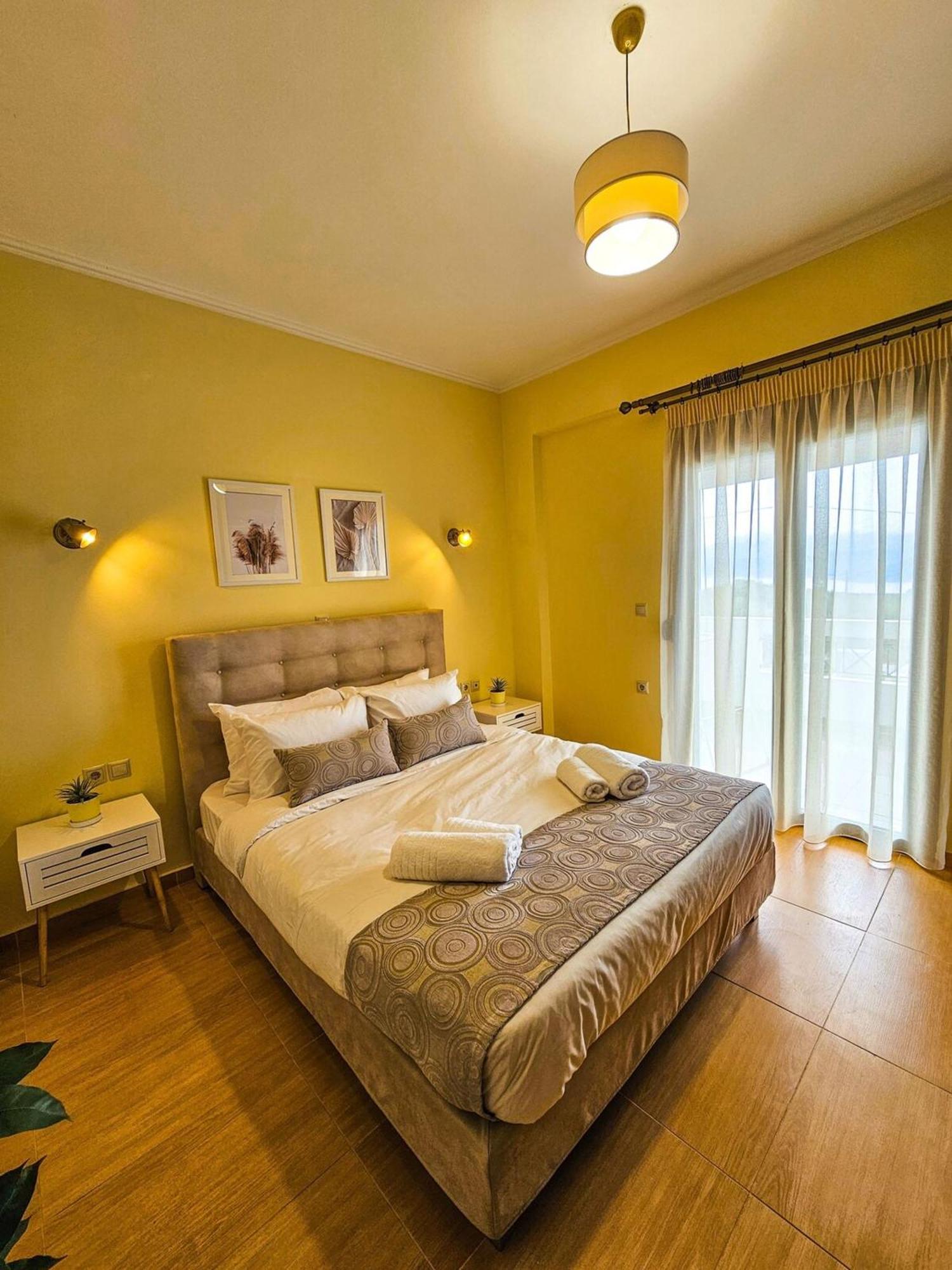 Villa Aitheras With Sea Views And Garden Sternai Bagian luar foto