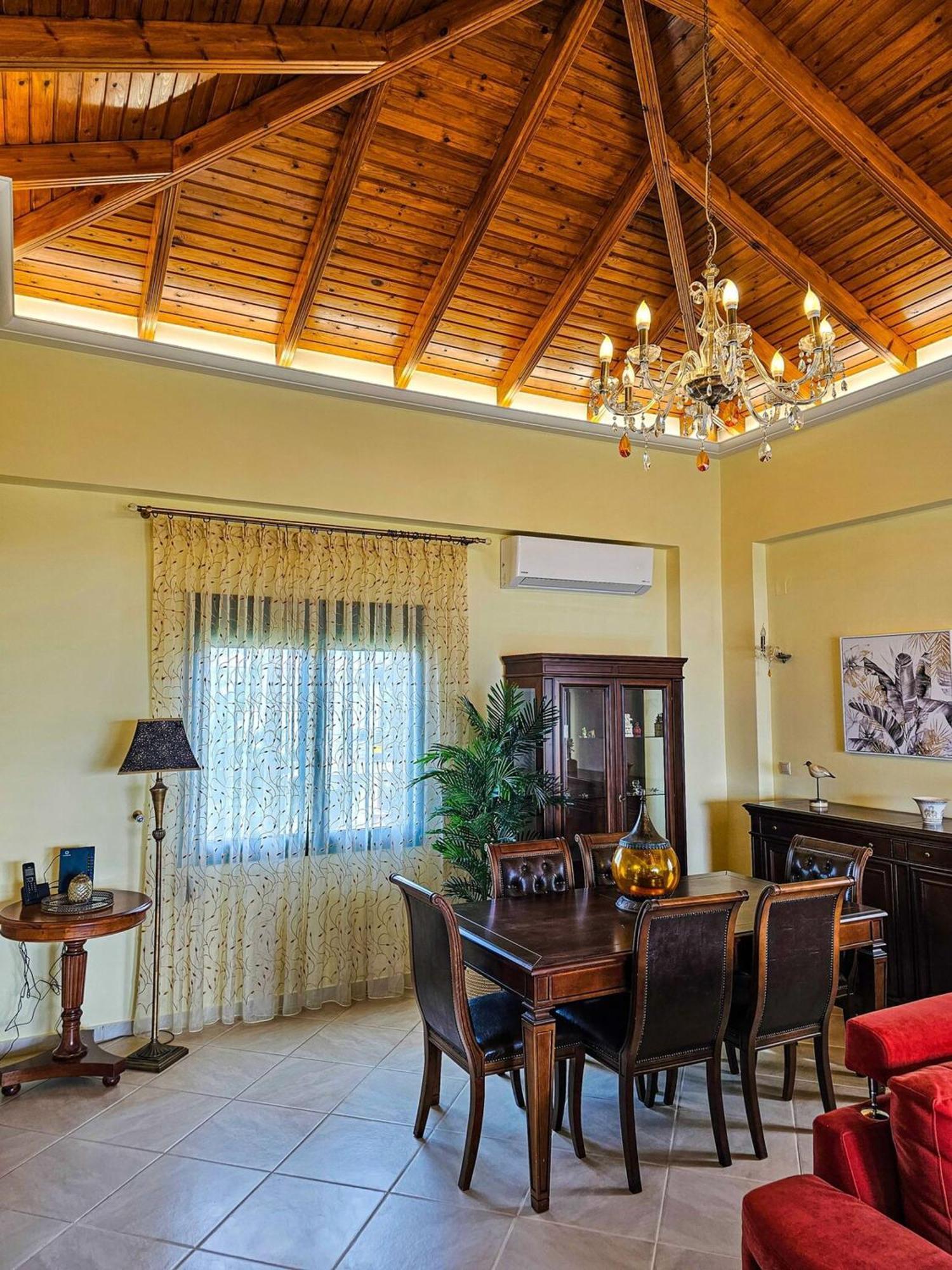 Villa Aitheras With Sea Views And Garden Sternai Bagian luar foto