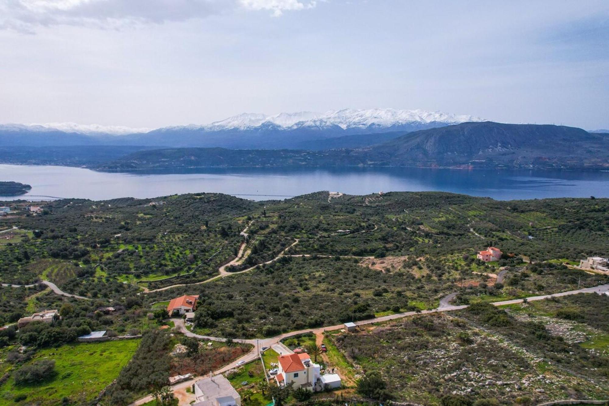 Villa Aitheras With Sea Views And Garden Sternai Bagian luar foto